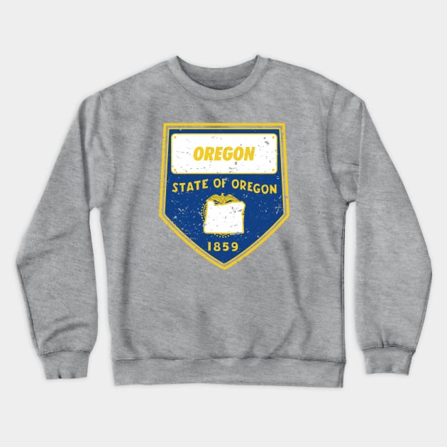 oregon Crewneck Sweatshirt by DeekayGrafx